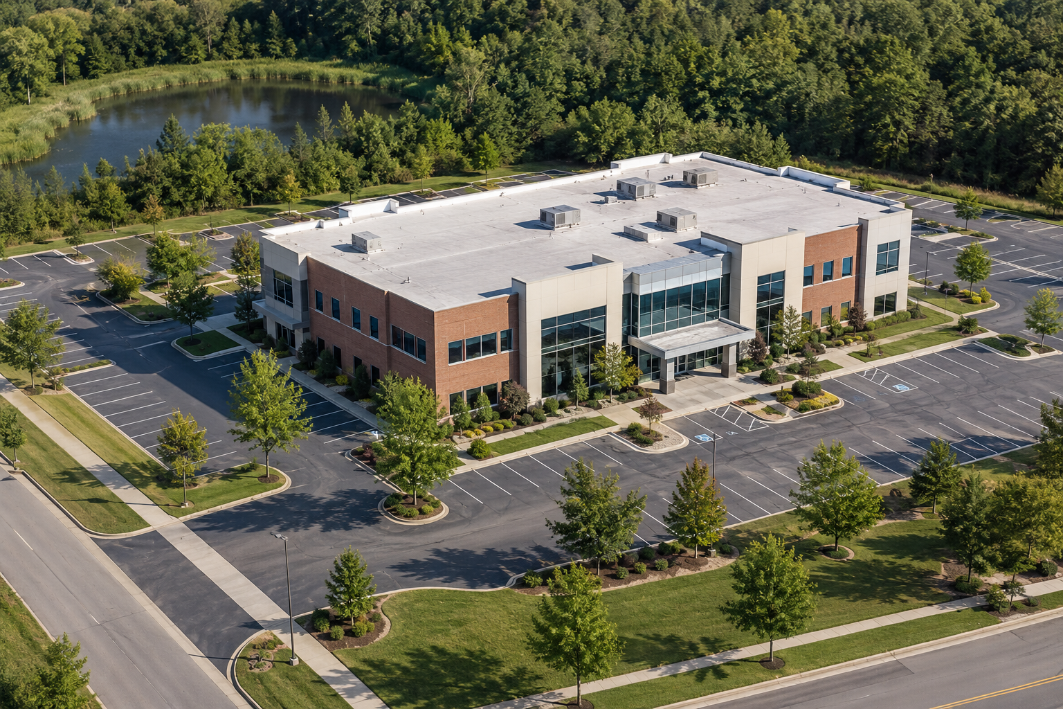 Illustrative aerial view for property purchase photography